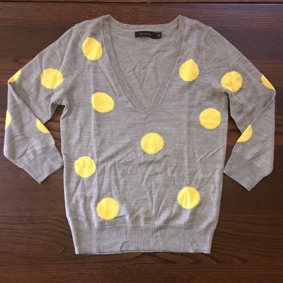 The Limited Sweaters - The Limited Polka Dot V Neck